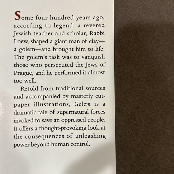 GOLEM - CALDECOTT MEDAL HARDCOVER BOOK STORY AND PICTURES BY DAVID WISNIEWSKI - Picture 5 of 5